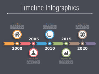 Naklejka premium Timeline Infographics