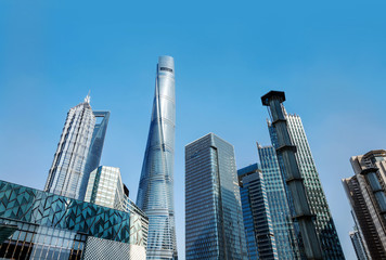 Fototapeta na wymiar Skyscrapers in Shanghai, China