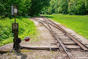Light railway switch