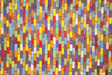 colorful tile wall background