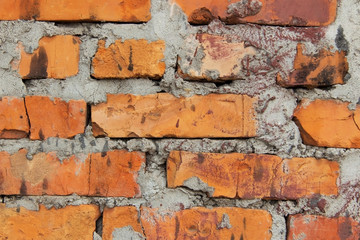 Vintage old brick wall