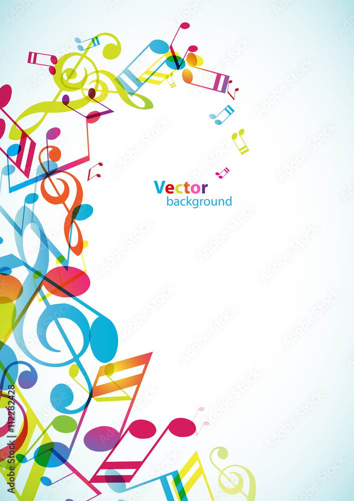 Canvas Prints abstract mobile phone backgrounds with colorful tunes.