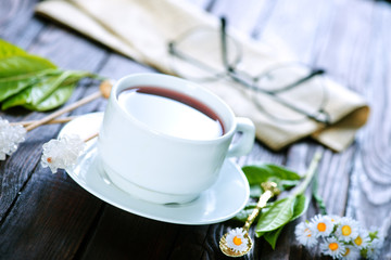 Obraz na płótnie Canvas tea in cup