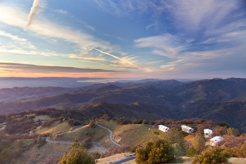 Aral view from Mountain Hamilton to Silicon Valley, San Francisco Bay Area, San Jose