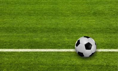 Cercles muraux Foot Football sur la ligne