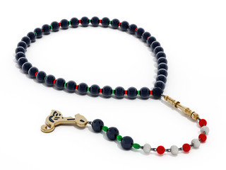 Praying beads. 3D illustration