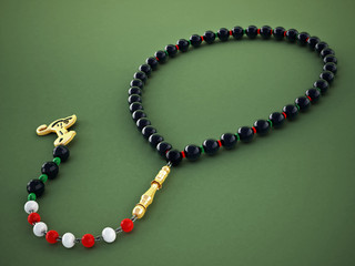 Praying beads. 3D illustration