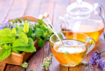 fresh herbal tea