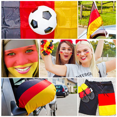 Fußballfans - Fotocollage