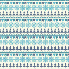 Holidays vintage Christmas seamless boarders pattern