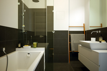 modernes kleines badezimmer in Neubau Apartment - small modern b