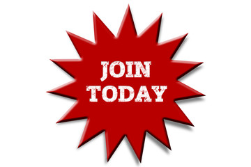 JOIN TODAY written on red sticker.