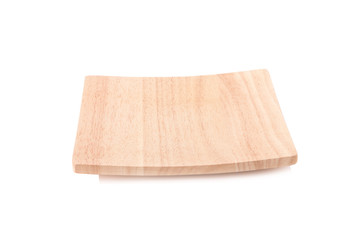 wooden plat  isolated on white background