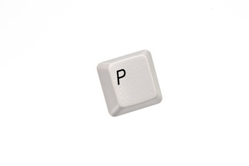 Offset Keyboard Keys - Letter P