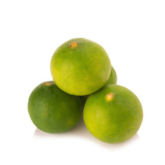 limes  isolated on white background