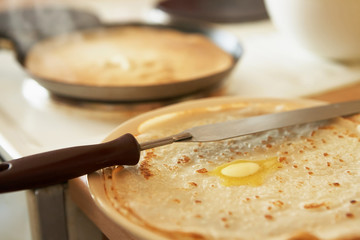 Pancakes with butter