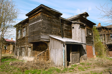 Abandoned wooden house