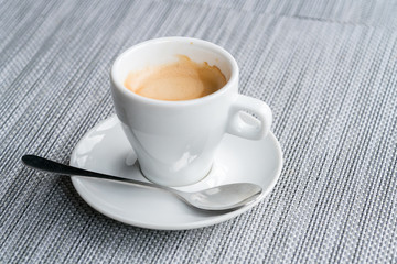 classic double espresso on table
