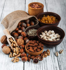 different types of nuts