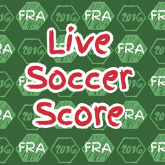 Pattern for football live betting. Vector hand drawn soccer backgraund. Live score pattern.