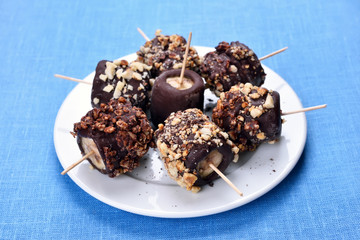 Summer snack frozen banana