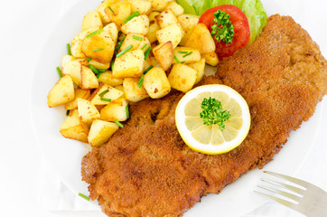 Wiener Schnitzel mit R&ouml;stkartoffeln