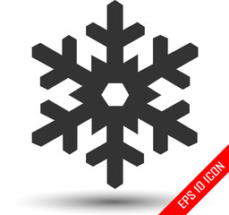 Snowflake icon. Snowflake Sign, Snowflake logo, vector flat illustration of Snowflake. Snowflake picture