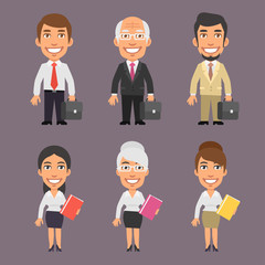 Businessman and Business Woman