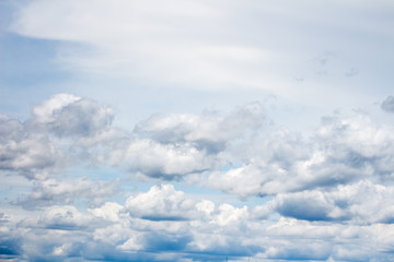 Cloudy in the blue sky