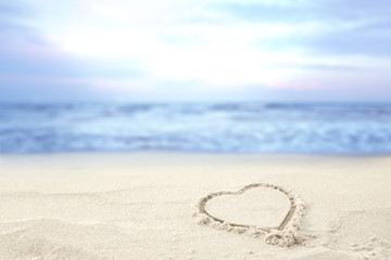 beach and sand and sky of blue color 