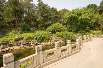 Bridge in the Beihei Park Beijing China
