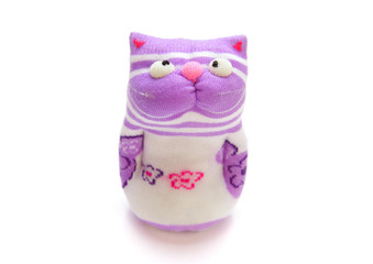  sock toy isolated on white background