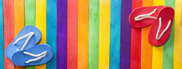 Summer flip flop colors