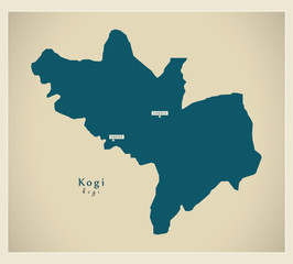 Modern Map - Kogi NG