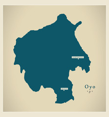 Modern Map - Oyo NG