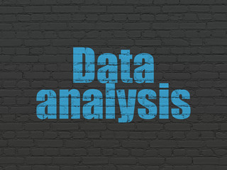 Fototapeta na wymiar Information concept: Data Analysis on wall background