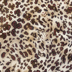 texture of print fabric stripes leopard