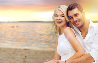 couple having fun on the beach