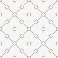 Geometric seamless pattern with stylized stars in islamic style