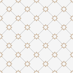 Naklejka premium Geometric seamless pattern with stylized stars in islamic style