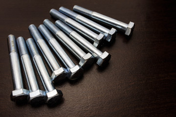 Hexagonal head bolt is standard part use in machine