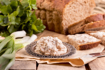 Vegeterian Sandwich with greens