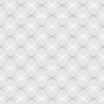 White background seamless pattern with circles © arturaliev