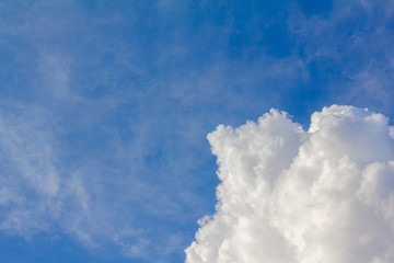 clouds space with blue sky blackground