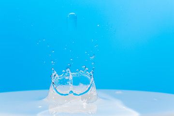 水面に落ちる水滴