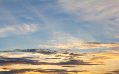 Naklejka na ściany i meble cloud space with blue sky background