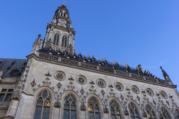 Fototapeta na wymiar Town Hall and its Belfry in Arras in France