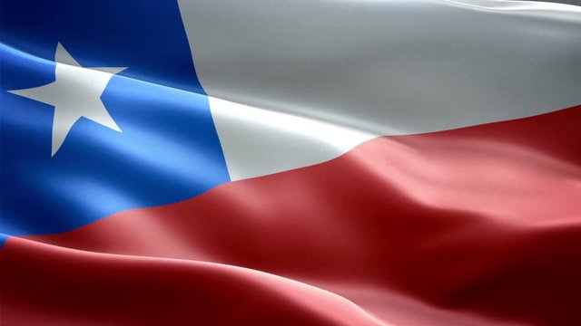 Chile national flag. Infinite loop. New effect and different lightining.