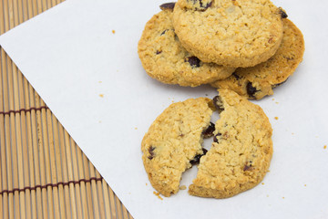 Delicious crisp oaty biscuits