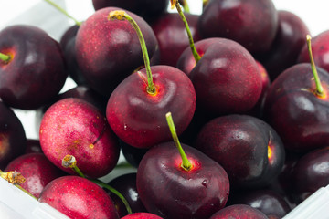 Sweet cherries as a background